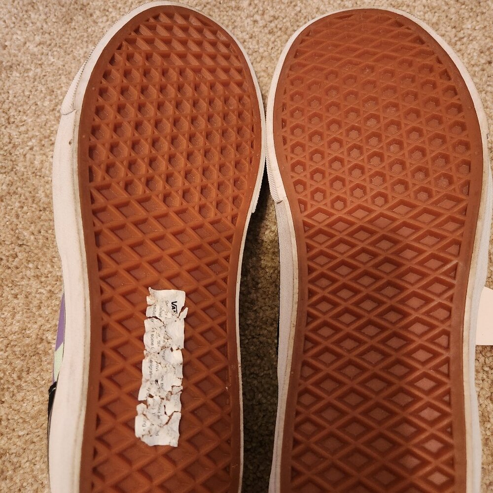 New vans with Checard Design sneakers with laces us mens 9.5 Womens 11 - Picture 6 of 7